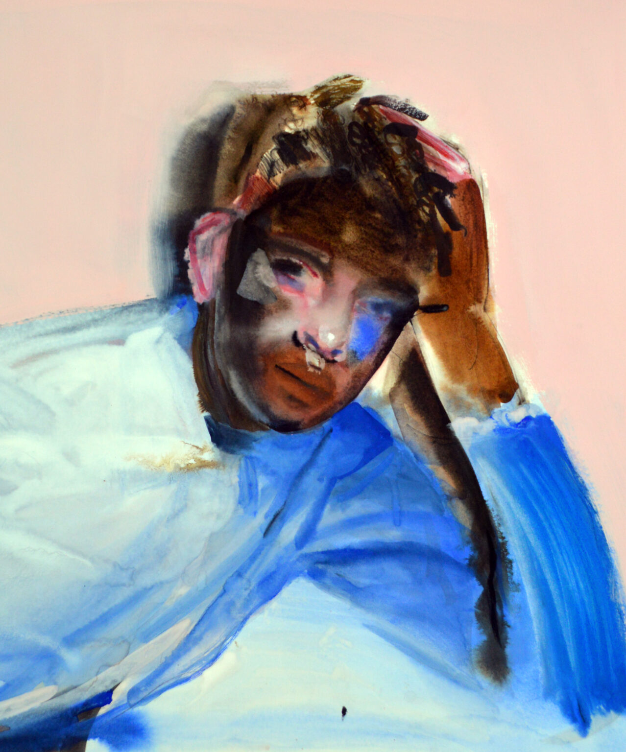 Man in Blue Shirt
