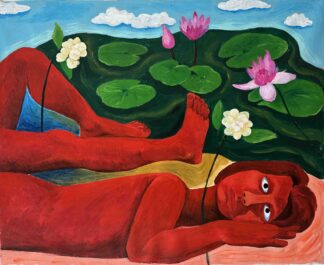 Woman and the Lotus