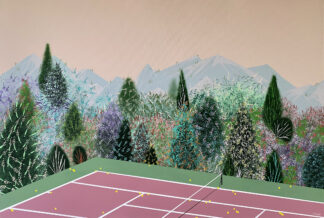Green Pink Mountain Tennis Court, 2024