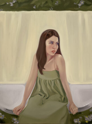 Yellow curtains