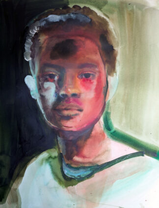 Watercolor, acrylic and ink on paper
