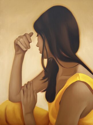 Self portrait in yellow